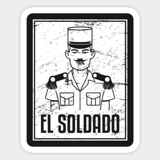 El Soldado | Loteria Mexican Tarot Card Sticker